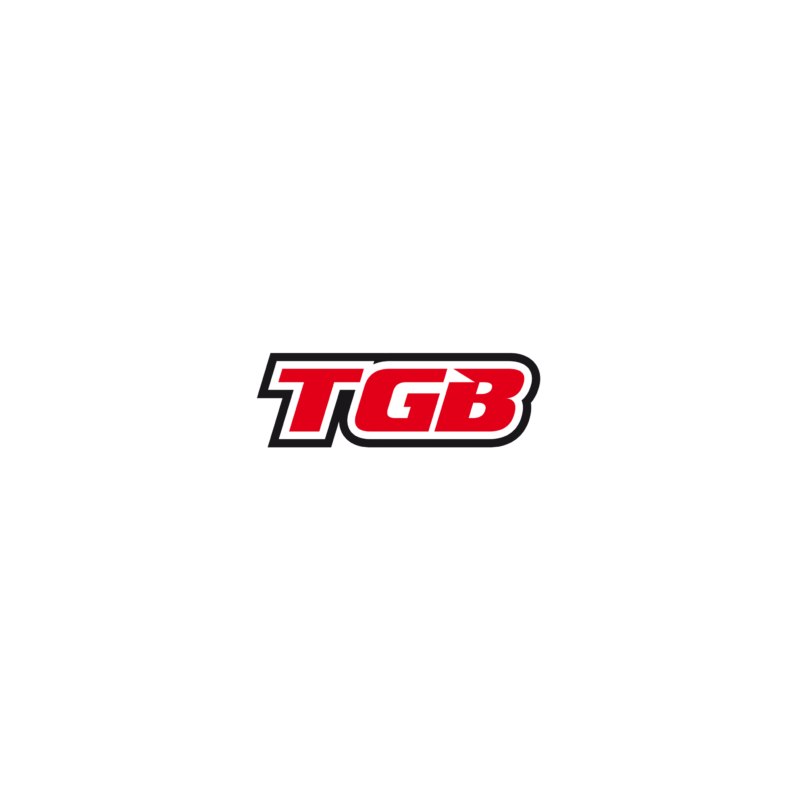 TGB Partnr: 454001WE | TGB description: LEG SHIELD, FRONT,WHITE BLUE